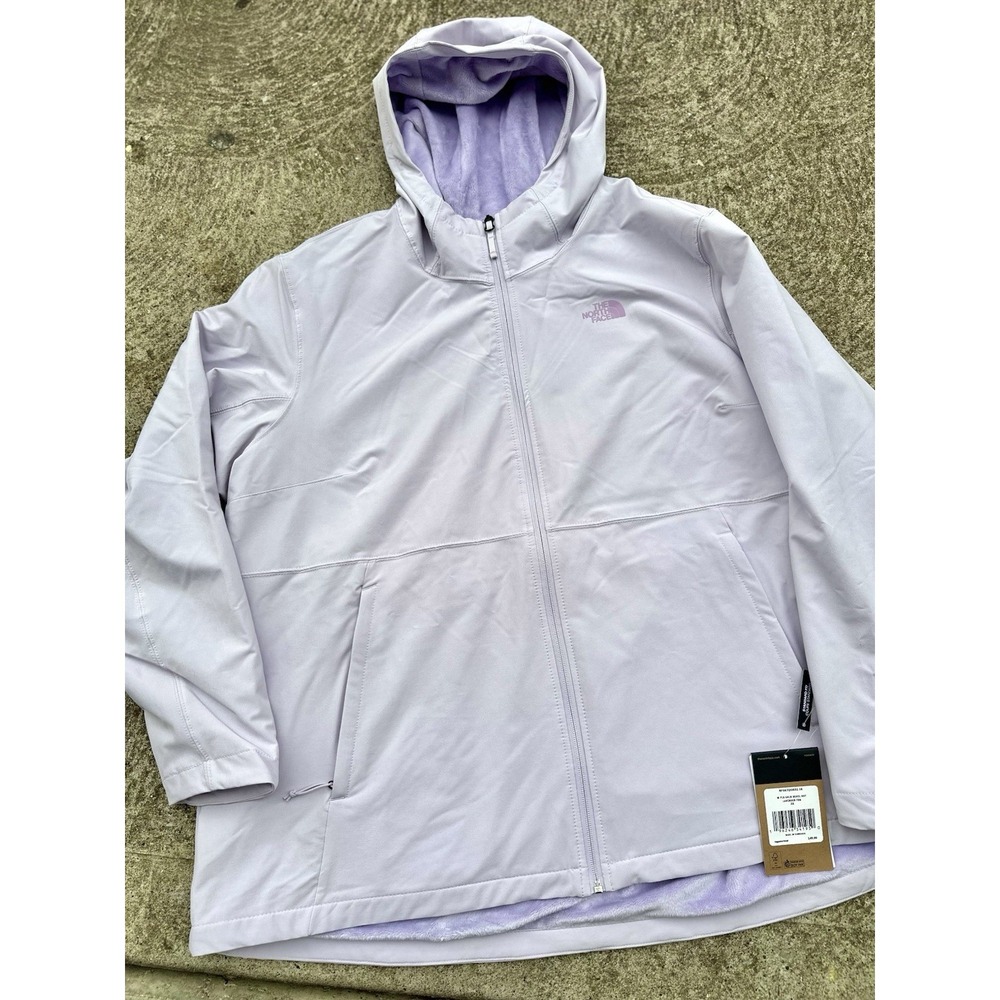 The North Face Shelbe Raschel WindWall Full Zip Hooded Jacket Lavender 3X